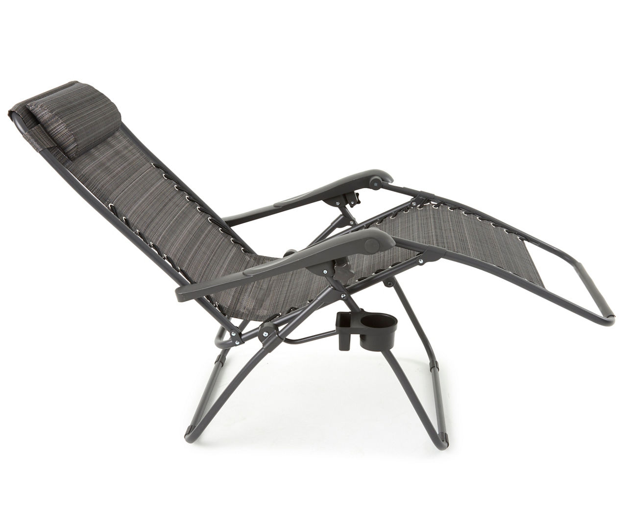 Black Sling Reclining Zero Gravity Chair