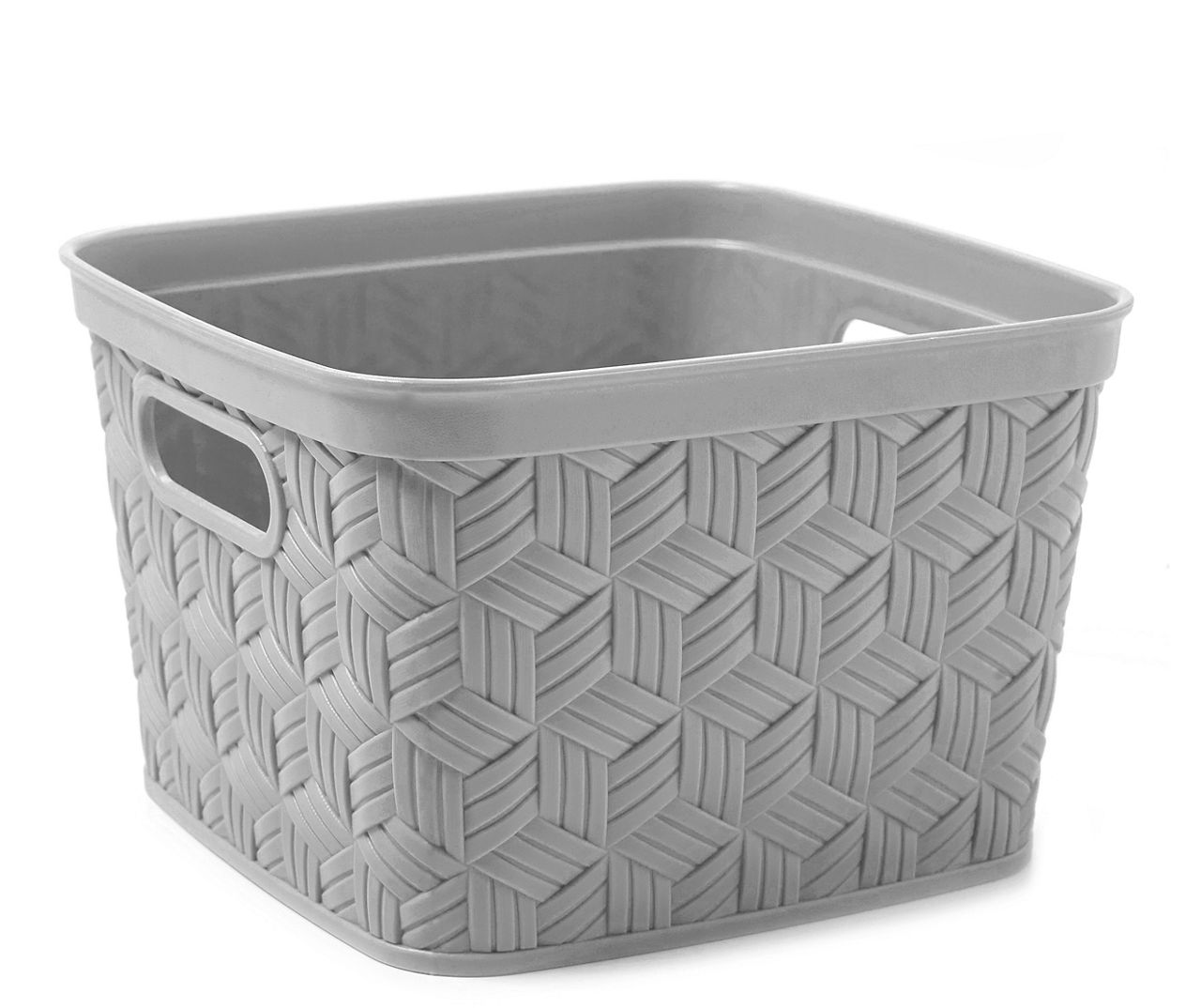 Closed Weave Small Flex Basket Cement