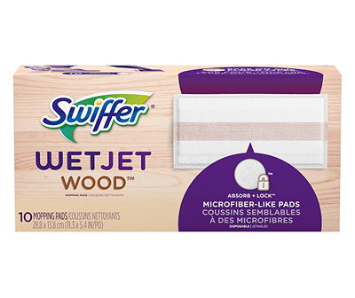 Swiffer WetJet Wood Sweeping Cloth Refills, 10 count