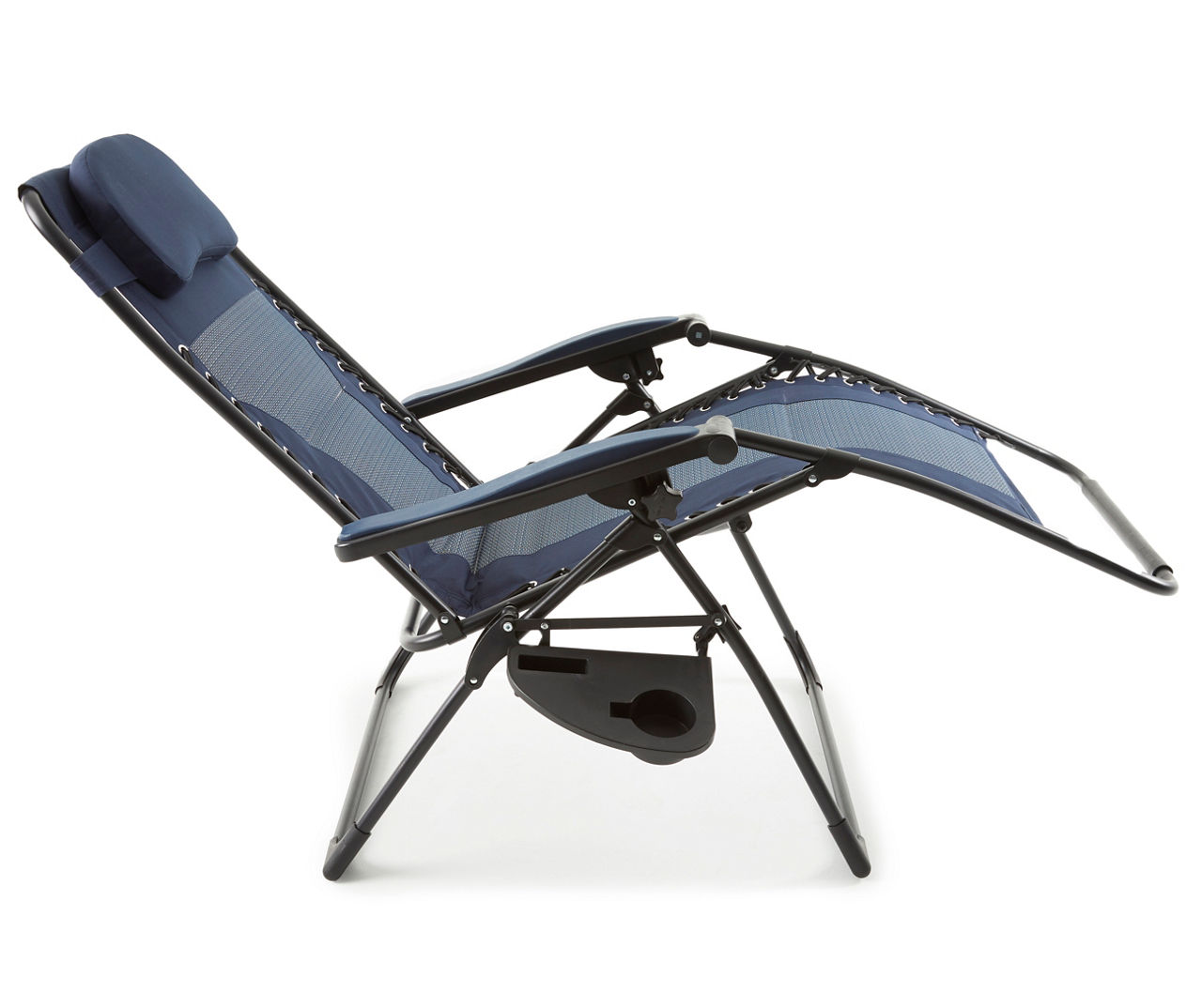 Wilson Fisher Navy Blue Padded Reclining Zero Gravity Chair