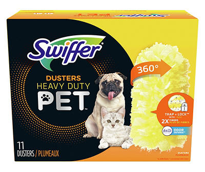 Swiffer Duster Multi-Surface Pet Heavy Duty Refills with Febreze Odor Defense, 11 Count