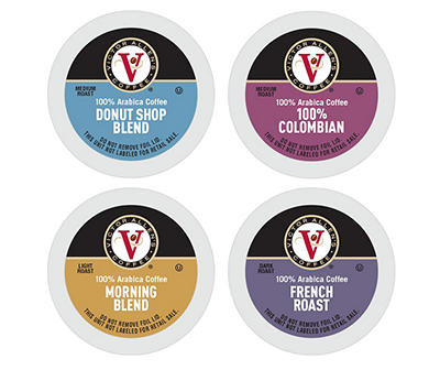 Morning Blend, Donut Shop, Columbian & French Roast Variety 42-Pack Single Serve Brew Cups