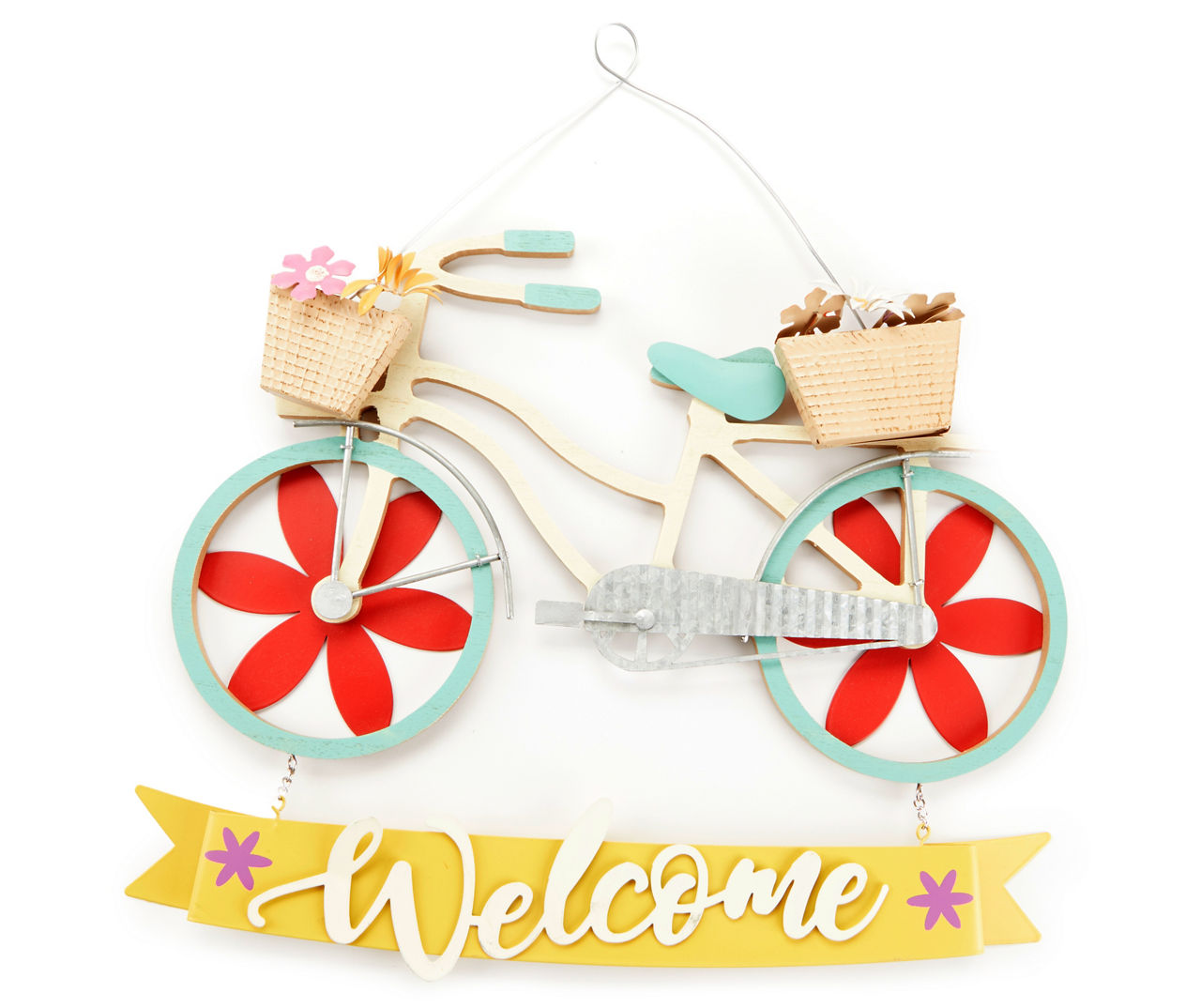 "Welcome" Bicycle Wall Decor