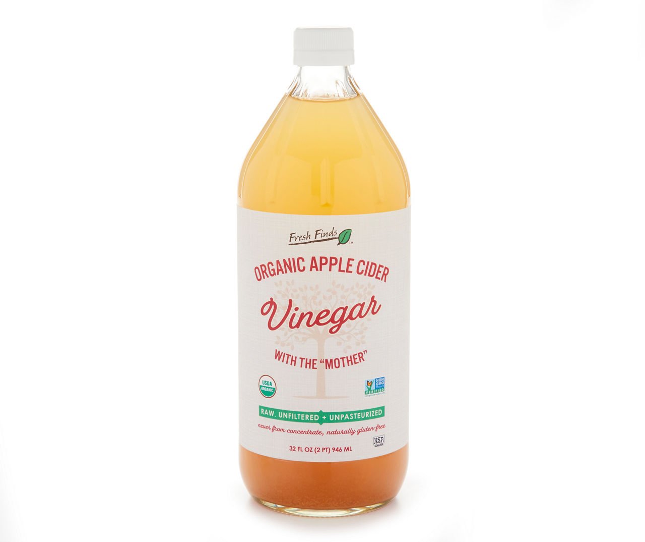 Fresh Finds Organic Raw Apple Cider Vinegar, 32 Oz. Big Lots