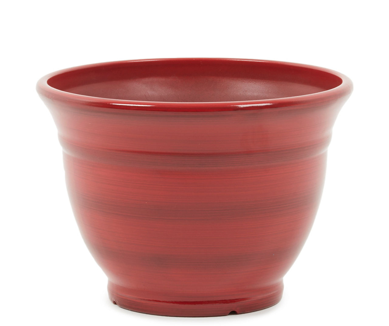 12 IN RED ZEUS I BRUSHED PLANTER