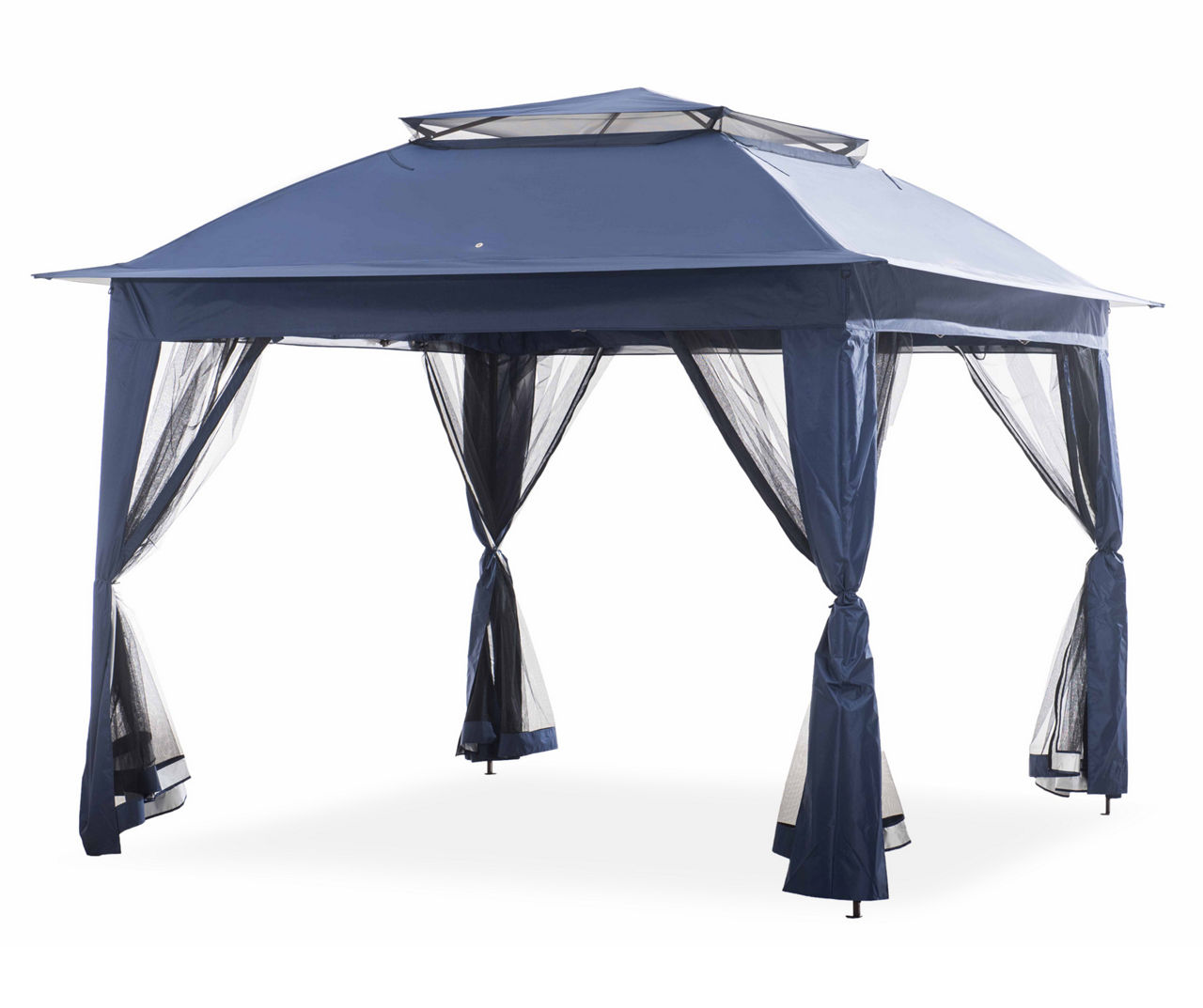 Navy Blue Pop-Up Canopy with Netting, (11' x 11')