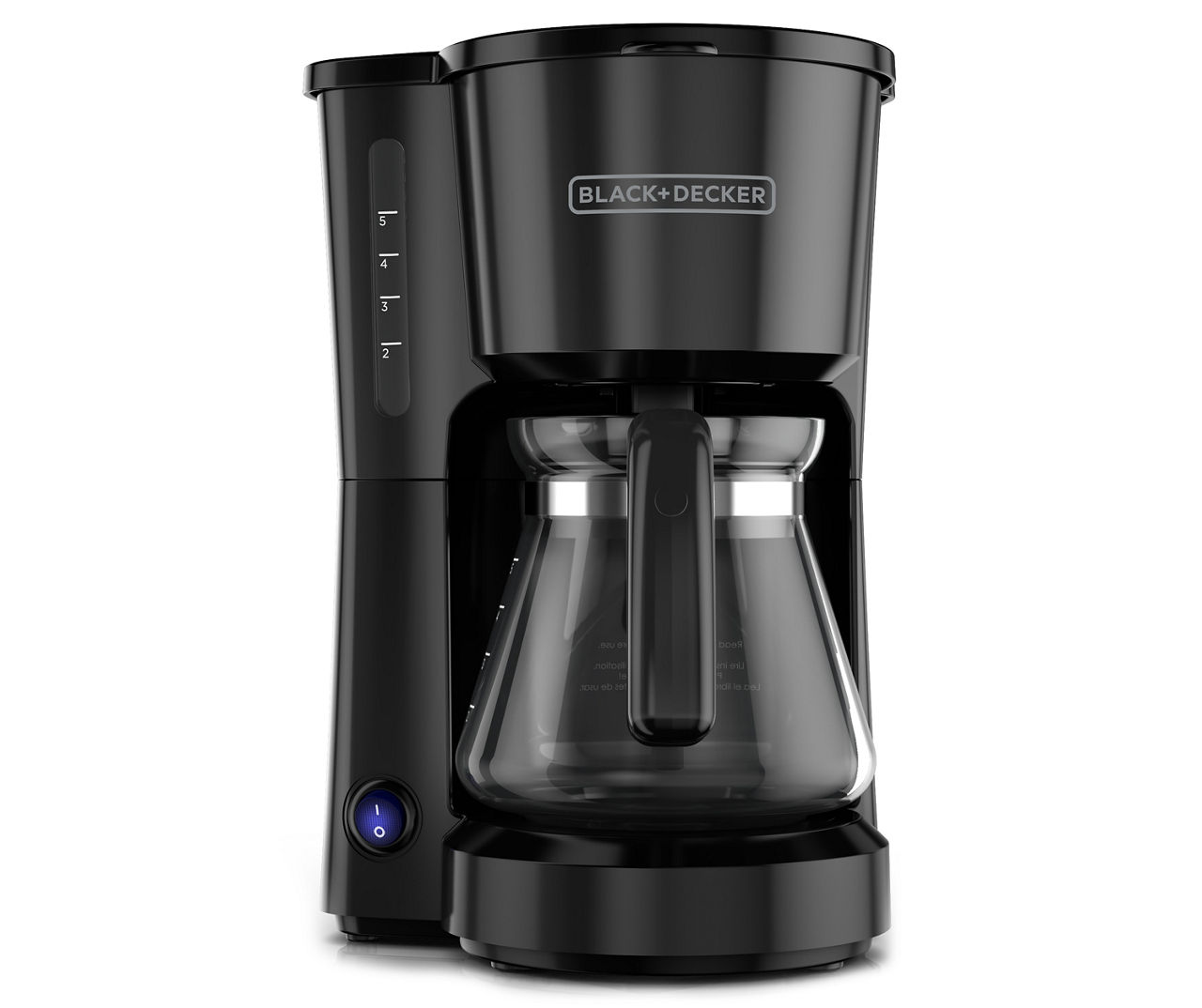 5CUP Coffee Maker - Space-Saving Design, Auto Pause and Serve