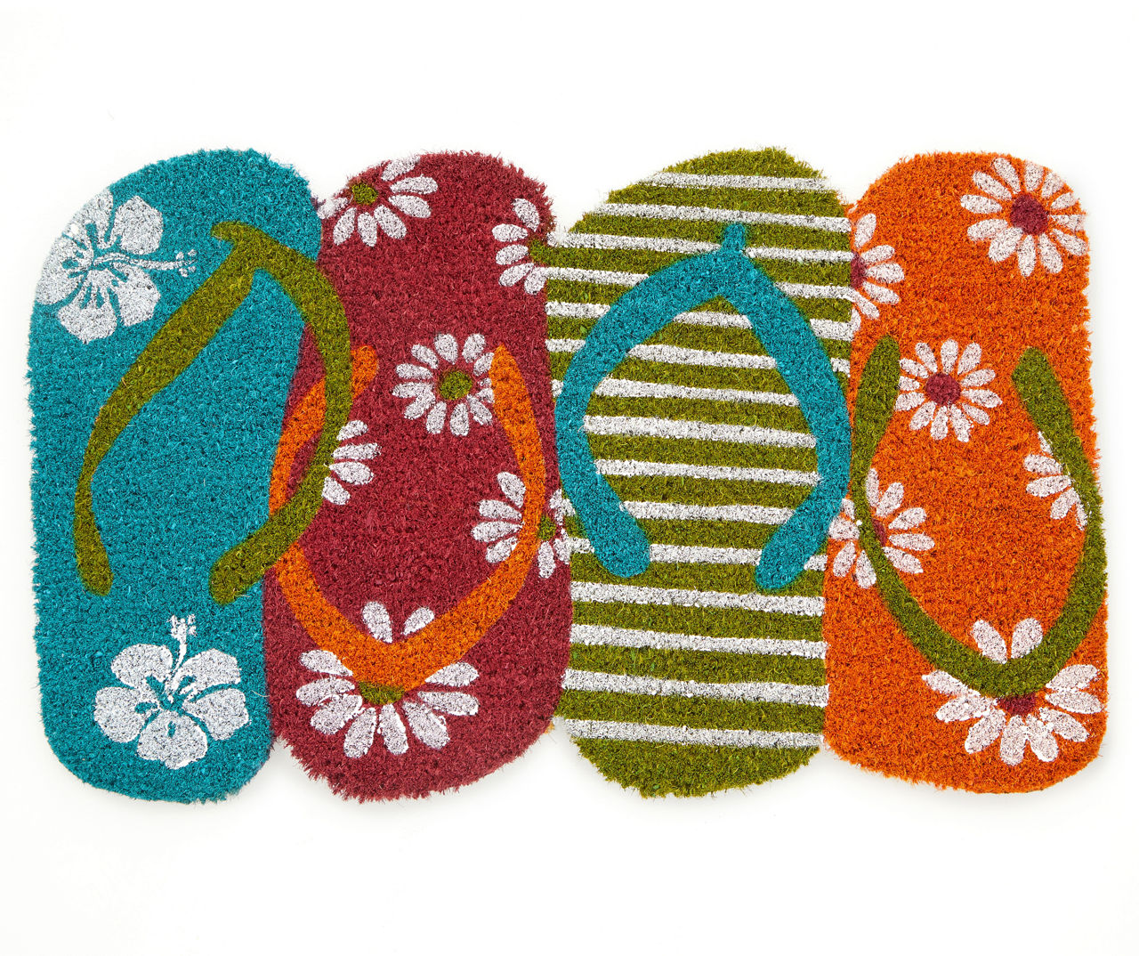 Flip Flops Outdoor Coir Doormat, (18