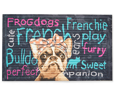 French Bulldog Indoor/Outdoor Rubber Doormat, (18