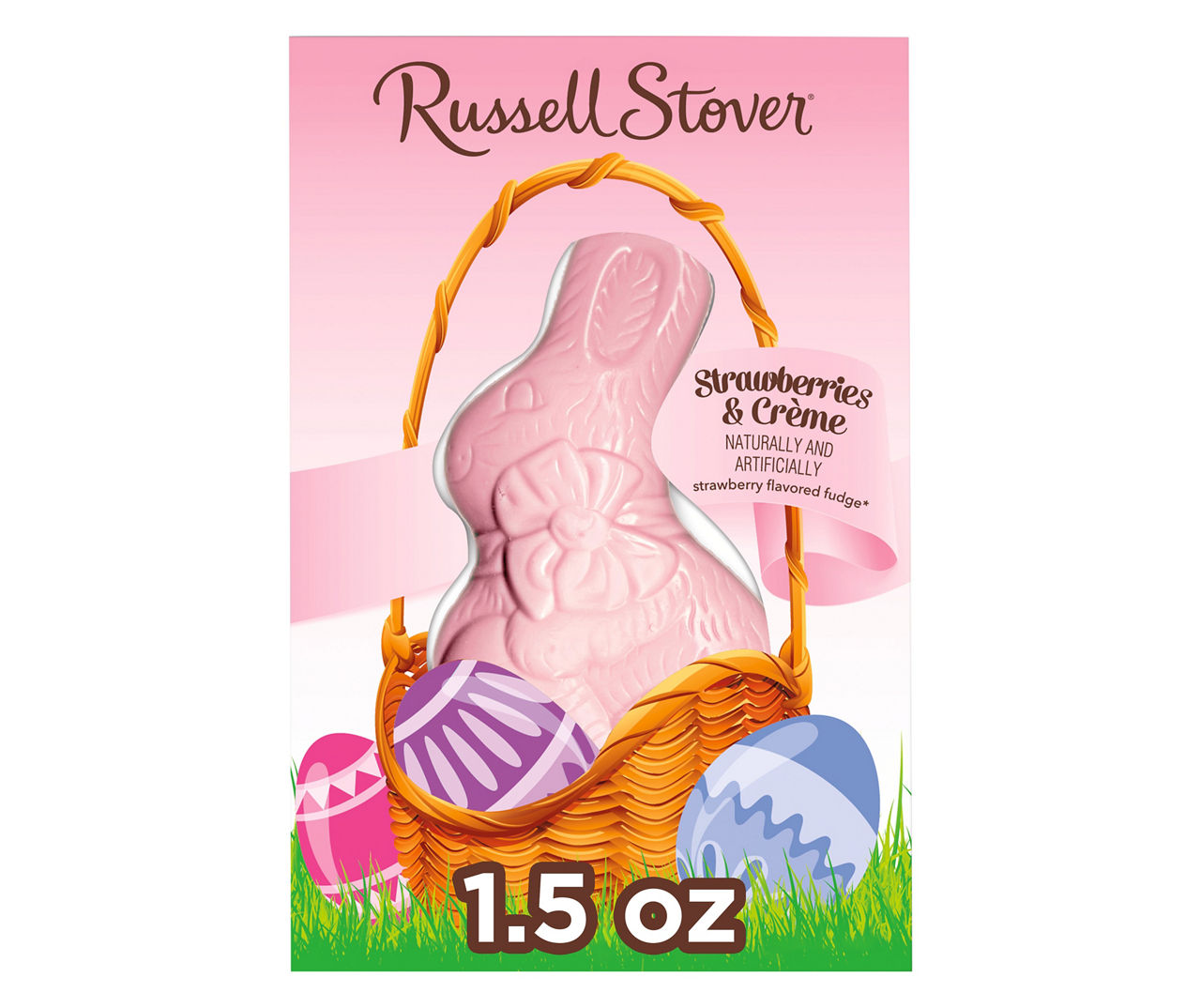 Russell Stover Strawberries & Creme Rabbit, 1.5 Oz.