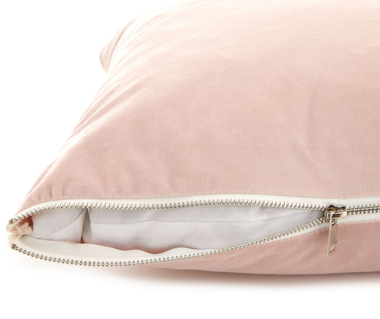 Blush Pink Velvet Throw Pillow Cover