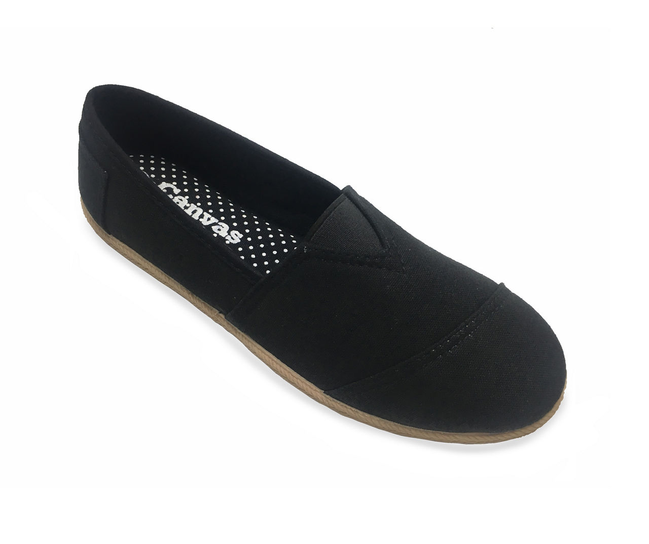 Women's Black Canvas Shoe | Big Lots