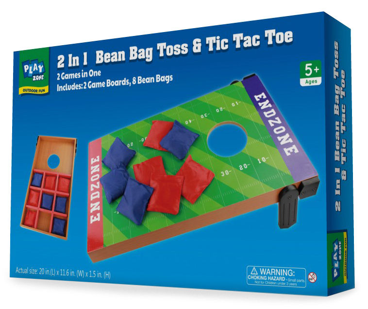 Play Zone 2-In-1 Bean Bag Toss & Tic Tac Toe | Big Lots