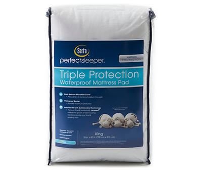 Serta Perfect Sleeper Triple Protection Waterproof Mattress Pads