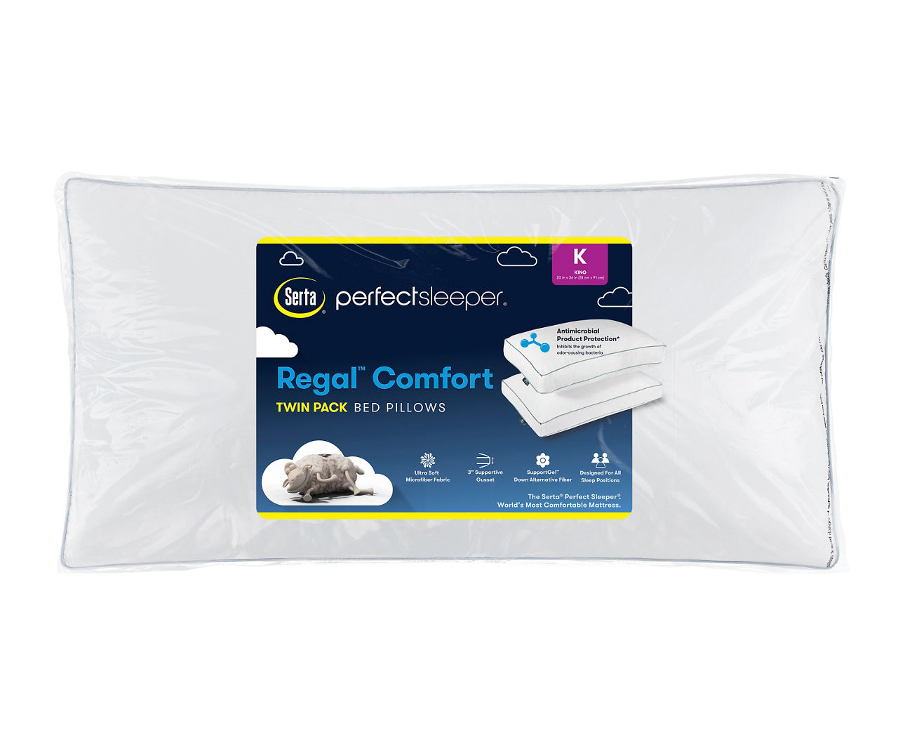 Serta Regal Comfort King Pillows 2 Pack Big Lots