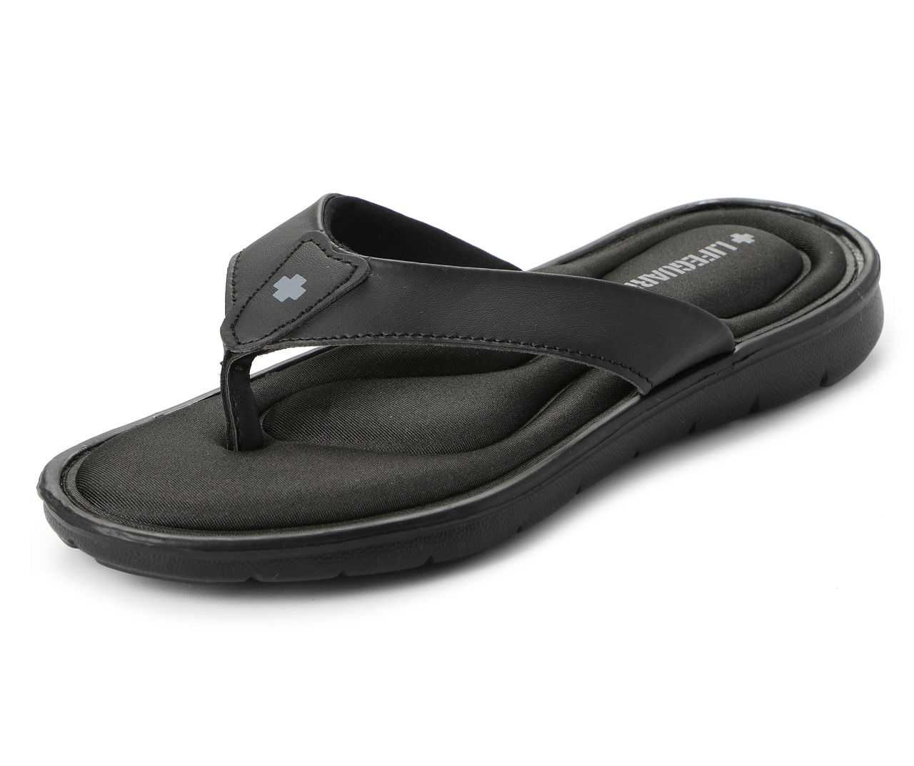 Black Memory Foam Flip-Flops