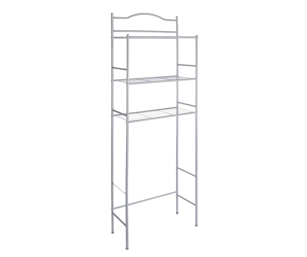 Leeds 3 Tier Over The Toilet Bathroom Storage Spacesaver, Pewter