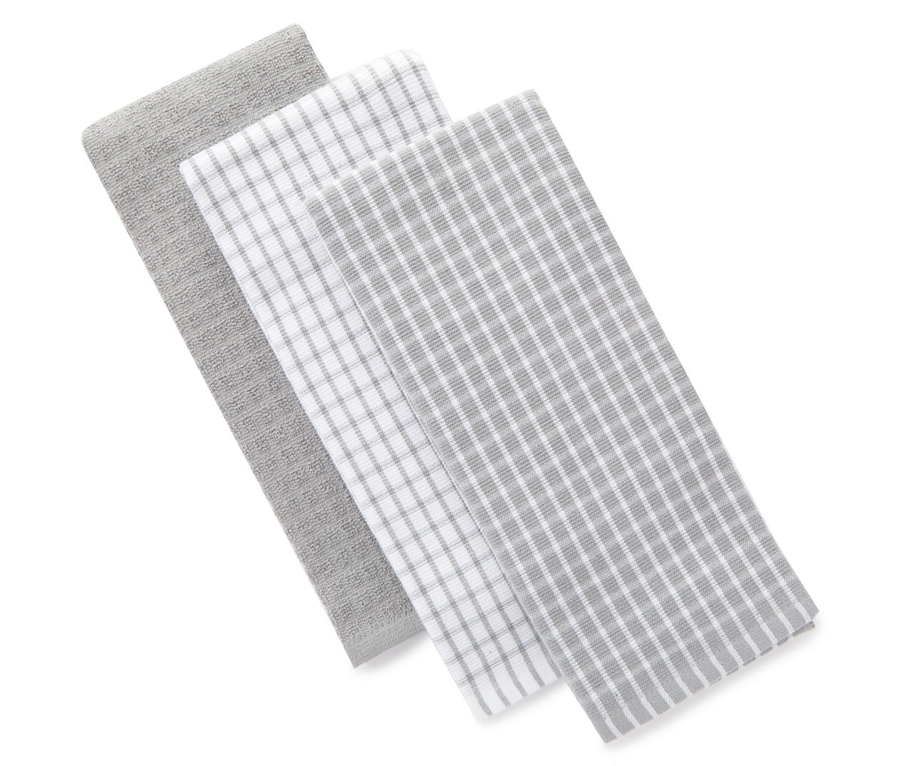 Solid Flat Weave Kitchen Towels