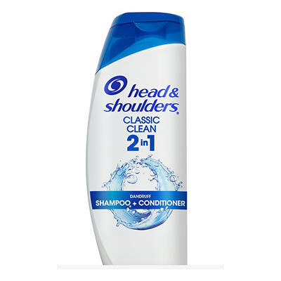 Head and Shoulders Classic Clean Anti-Dandruff 2 in 1 Paraben Free Shampoo and Conditioner, 23.7 fl oz