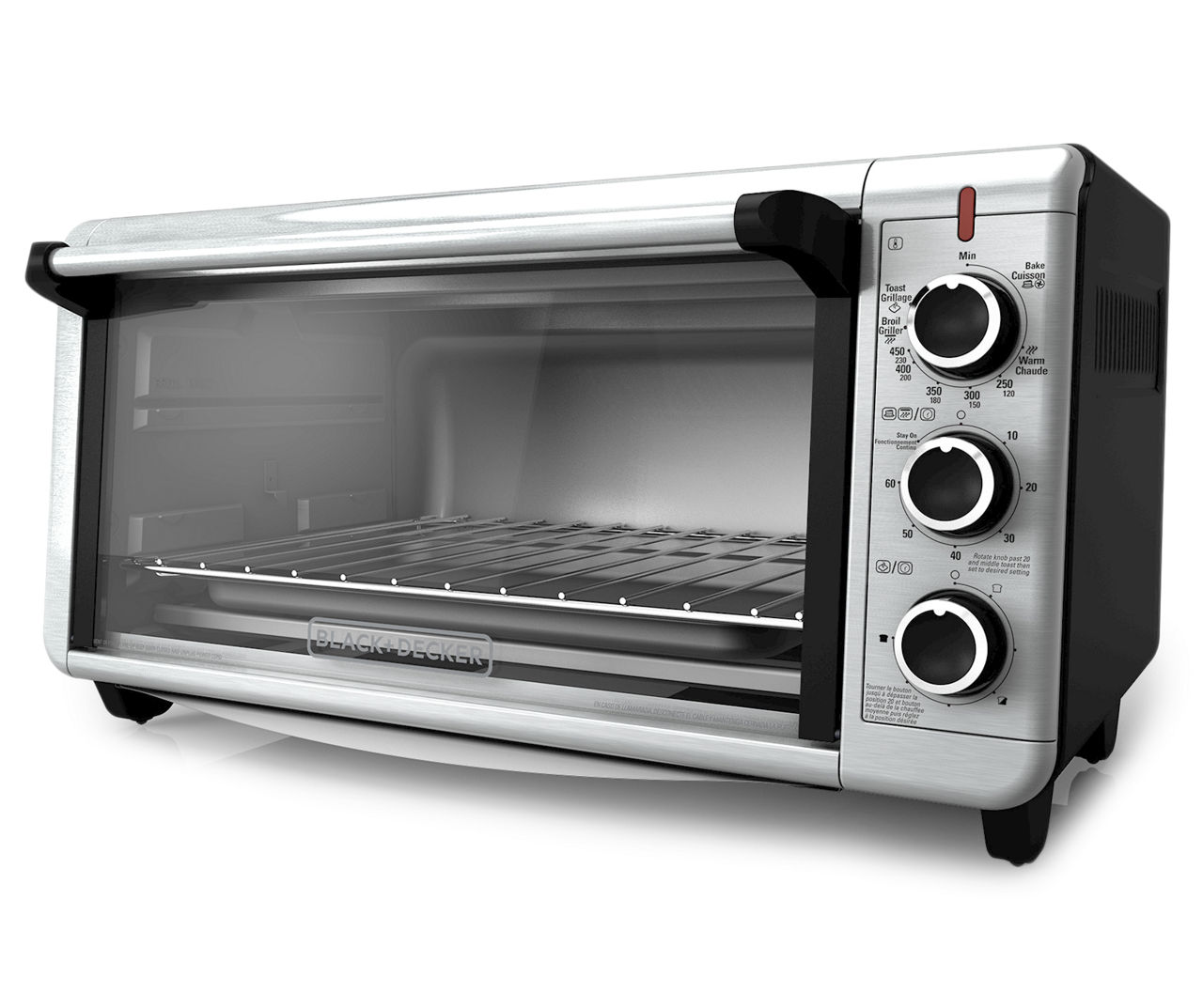 Black + Decker Countertop Convection Toaster Oven Stainless Steel