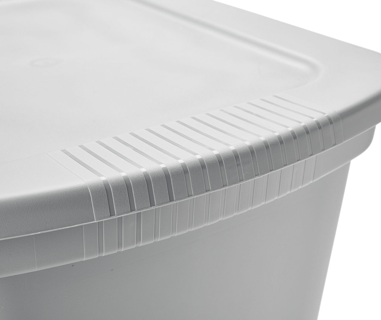 30 Gallon Tote Box Plastic, Titanium,Sterilite,Storage Containers