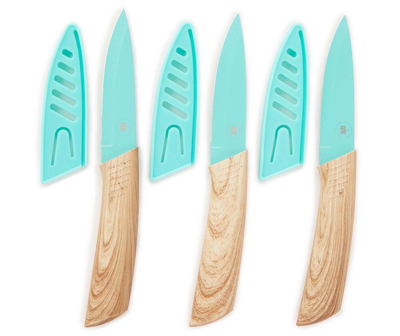 Kitchen Knife Set, 6-Piece Small Knife Set with Wooden Block