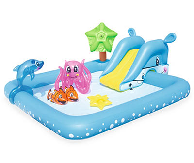 H2O Go! 7'10" x 6'9" Aquarium Play Center Inflatable Kid Pool
