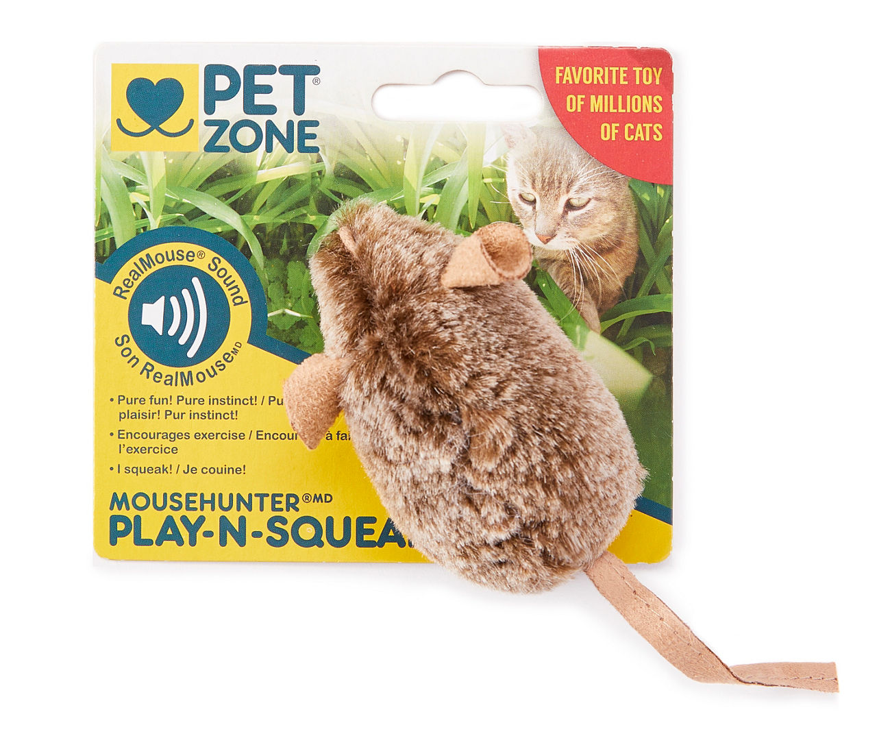 Pet Zone Play-N-Squeak Tether Teaser Wand Cat Toy - Yahoo Shopping