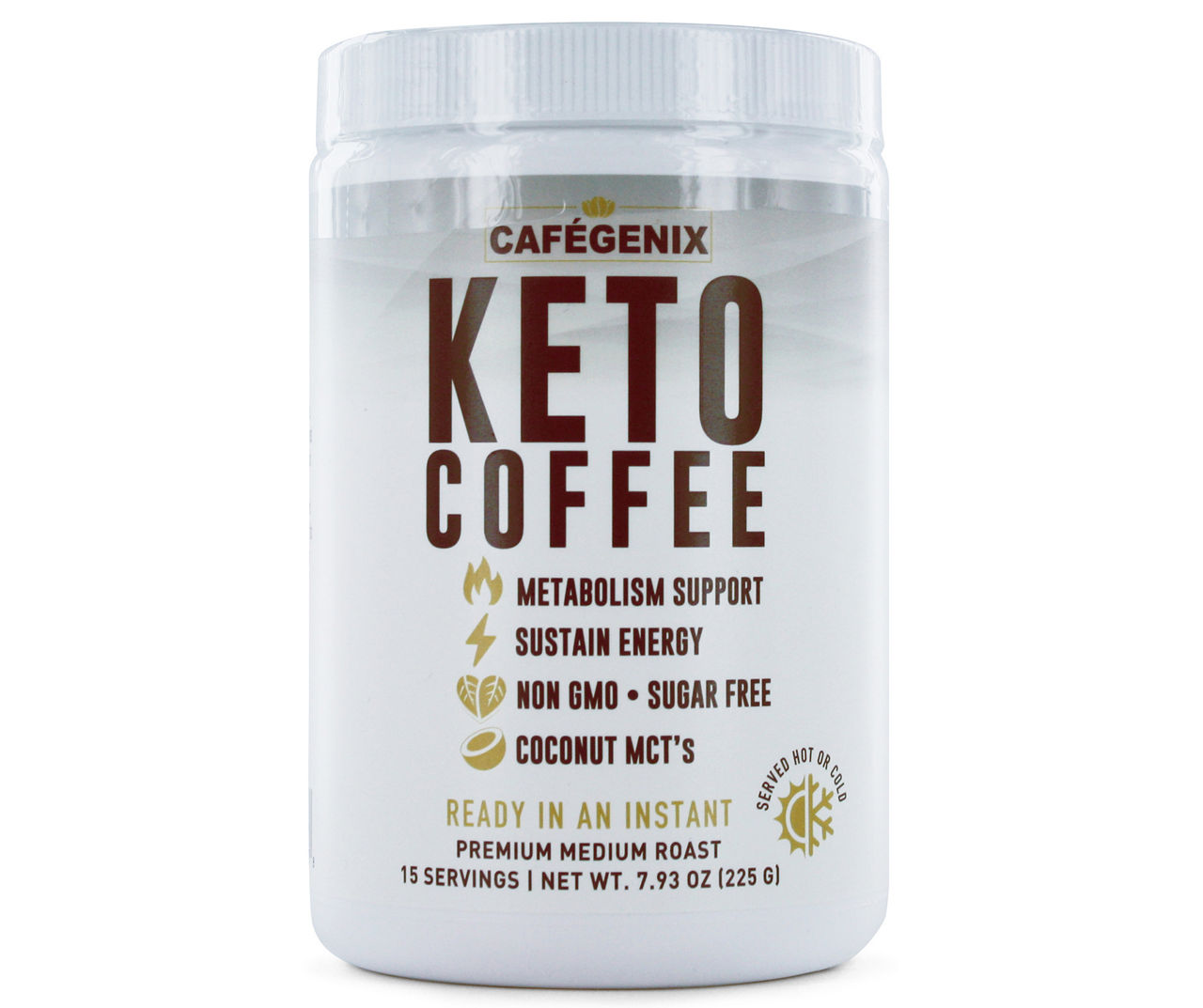 Cafegenix Bullet-Proof Instant Pumpkin Spice Keto Coffee, 7.93 oz