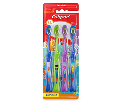 Ocean Explorer Kids Toothbrush, 4-Pack