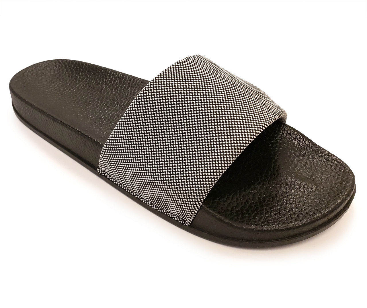 Black athletic online slides