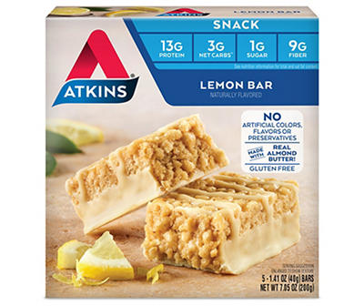 Atkins Lemon Snack Bars 5-1.41 oz. Bars
