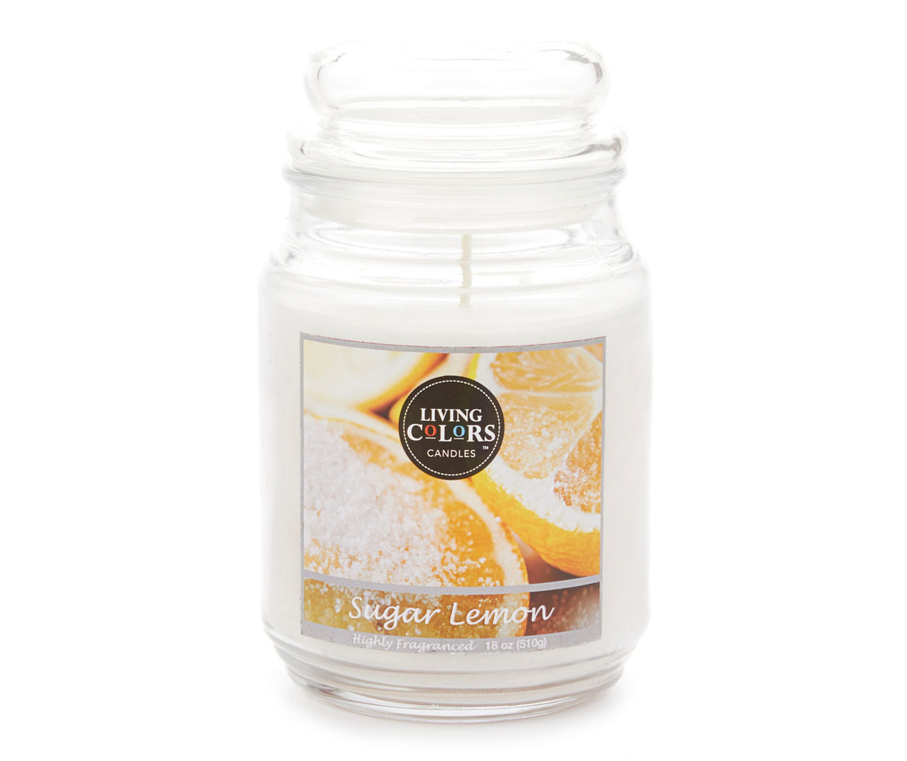 Living Colors Sugared Lemon Candle, 18 Oz. | Big Lots