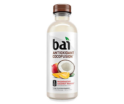 Bai Cocofusions Madagascar Coconut Mango, Antioxidant Infused Beverage, 18 Fl Oz Bottle