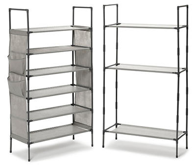 9-Shelf Fully-Customizable Storage Rack with Bonus Side Pockets