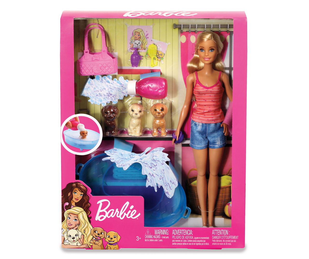 Barbie Doll Pets Play Set Blonde Hair Big Lots