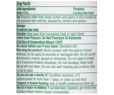 Biofreeze Cold Therapy Pain Relief Spray 3 fl. oz. Aerosol Can