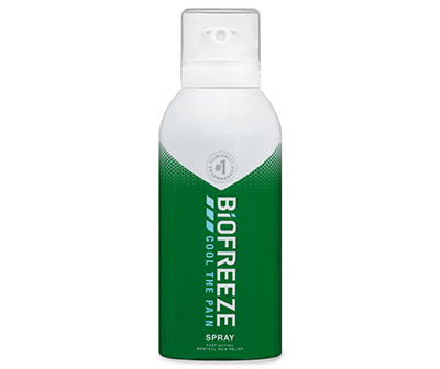Biofreeze Menthol Pain Relieving Spray 3 FL OZ Colorless Aerosol Spray For Pain Relief Associated With Sore Muscles, Arthritis, Simple Backaches, And Joint Pain (Packaging May Vary)