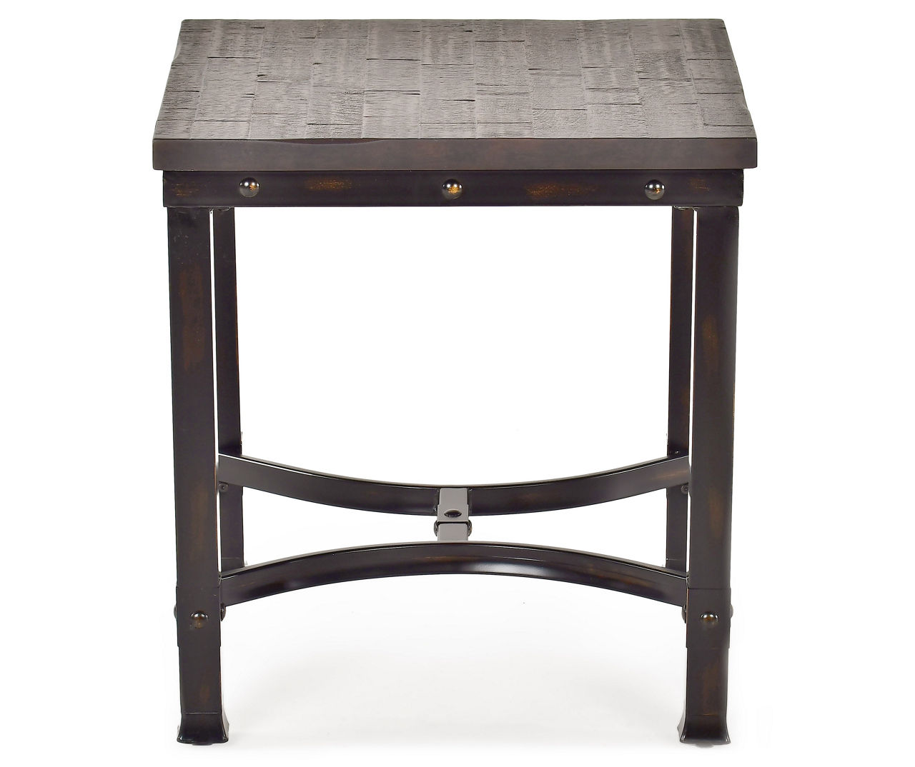 Ambrose Rustic Charcoal End Table