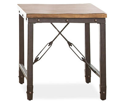 Ashford Wood & Metal End Table