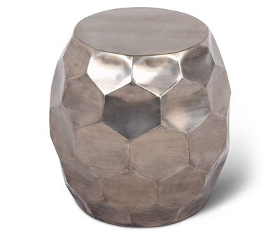 Stomp Nickel Round End Table