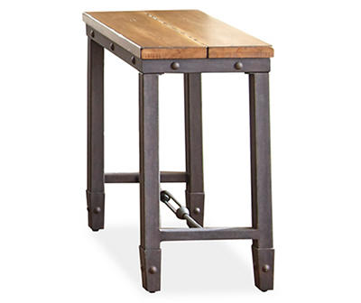 Ashford Wood & Metal Chairside End Table