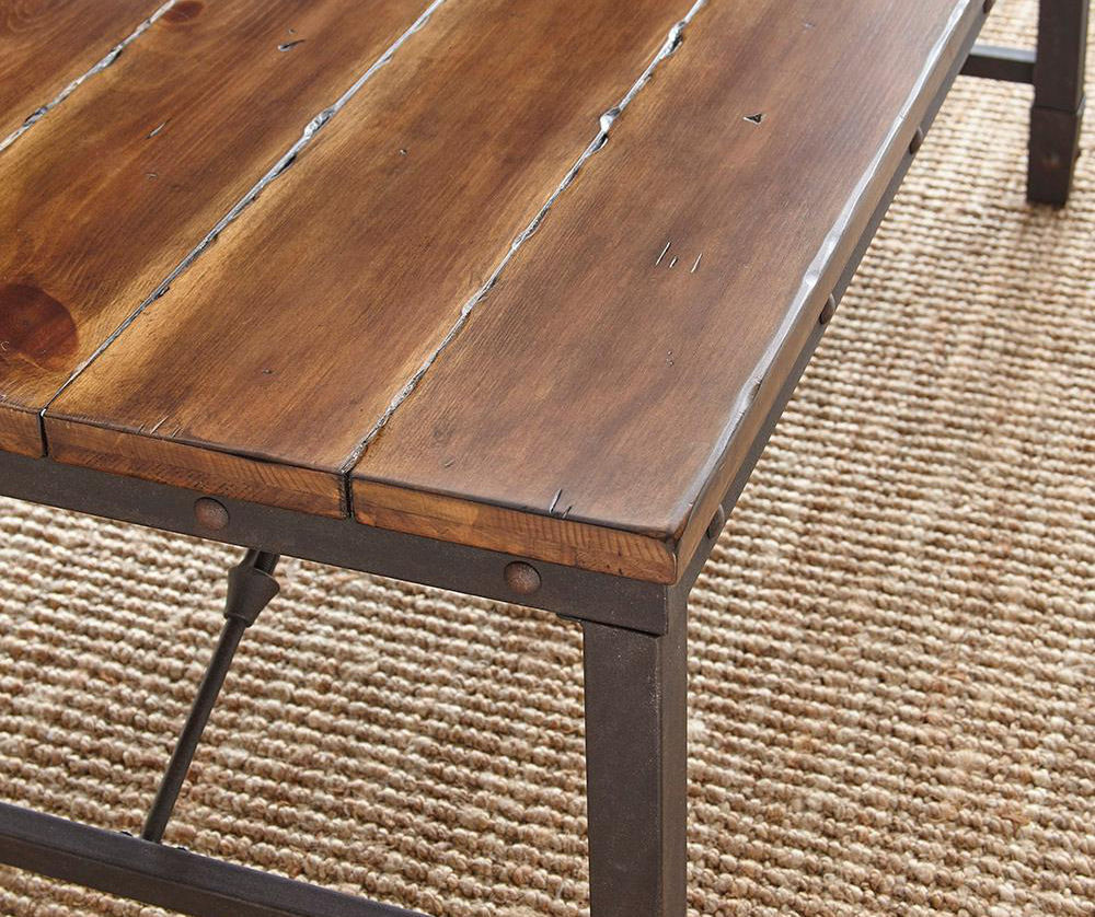 Ashford Wood & Metal Chairside End Table