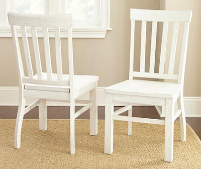 Cayla White Dining Chairs, 2-Pack