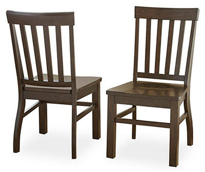 Cayla Dark Oak Dining Chairs, 2-Pack