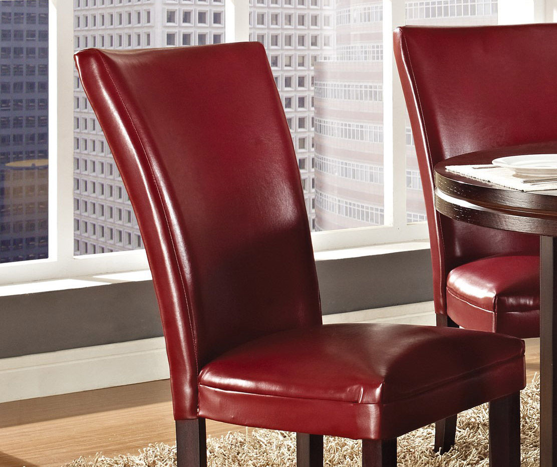 Leather parsons dining online chair