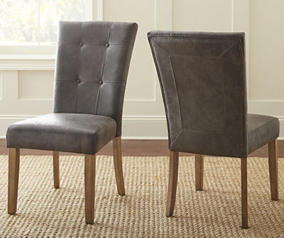 Debby Gray Upholstered Dining Chairs, 2-Pack