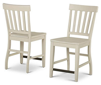 Cayla White Counter Chairs, 2-Pack