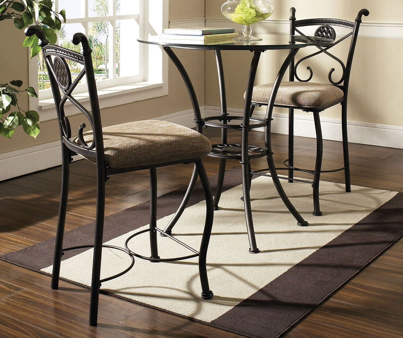 Big lots glass dining table discount