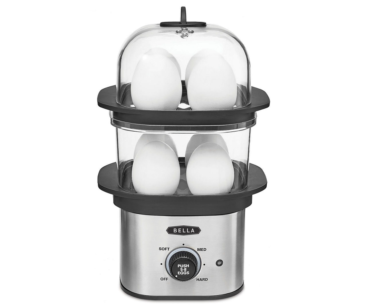 Bella egg cooker double decker for poached and hard boiled and